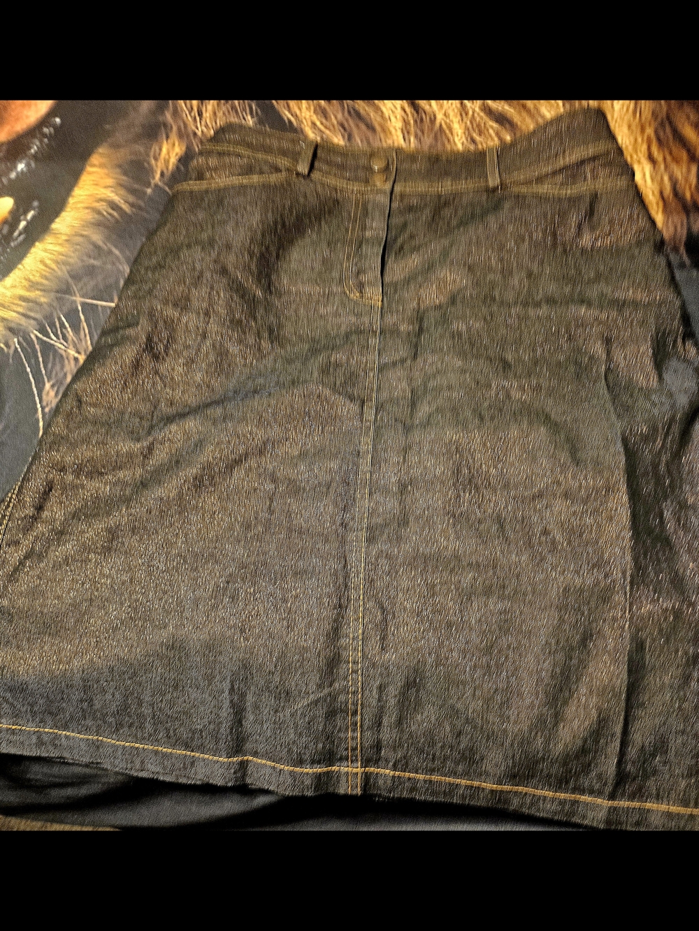 Pencil Skirt with Bronze Simmer